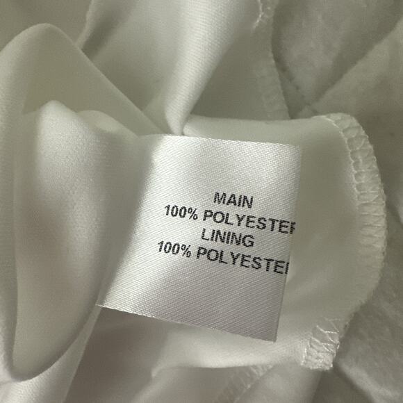 ZACK Dress Womens UK 6 US 2 White Lace Maxi Feminine Romantic Beach Wedding - Picture 8 of 12